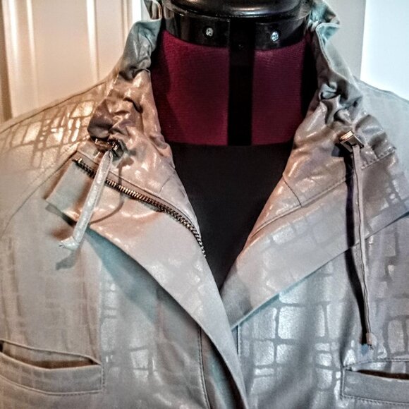 Zenergy Grey Tone-on-Tone Pattern Jacket - Picture 2 of 6